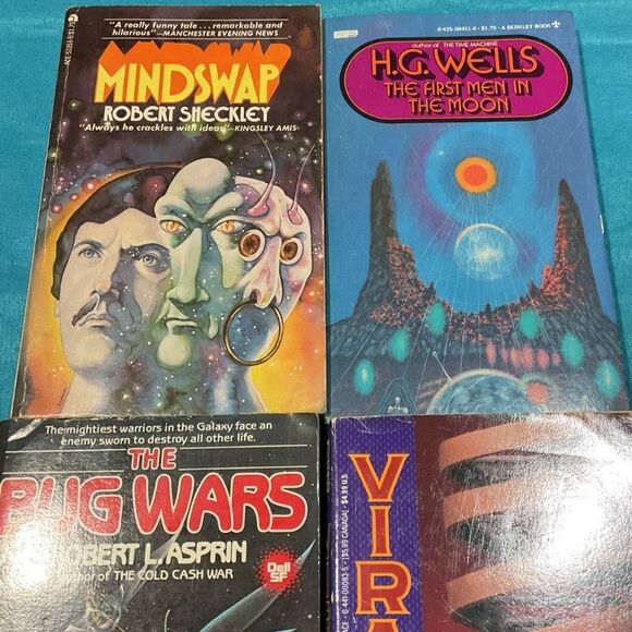 Vintage Science Fiction Book Lot of 6 - Picture 2 of 7